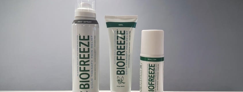 Biofreeze cold therapy pain relief Indiana