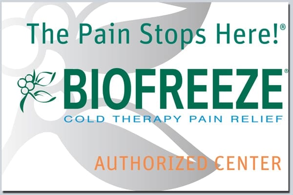 Biofreeze cold therapy pain relief Indiana